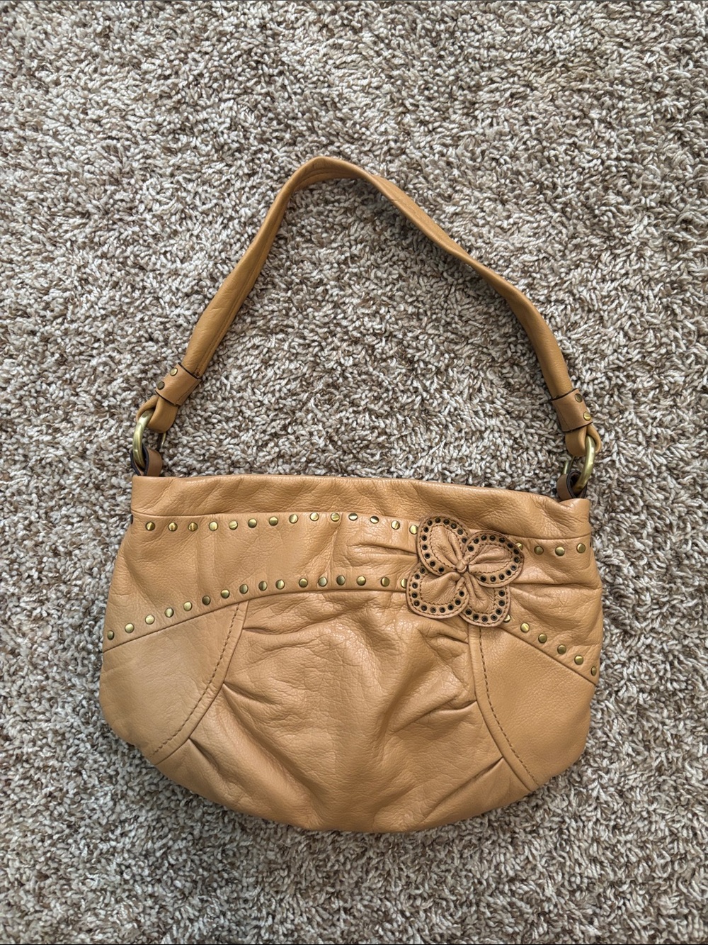 Vintage Y2K B Makowsky 100% leather Shoulder Bag